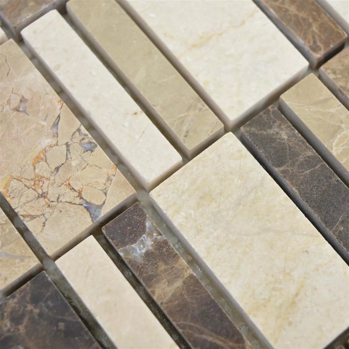 Marmor Mosaikkfliser Sunbury Brun Beige