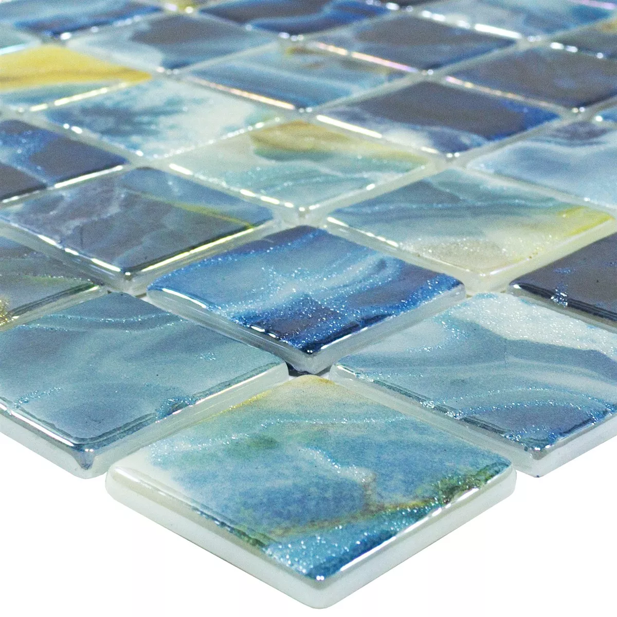 Glass Pool Mosaikkfliser Carolina Blå