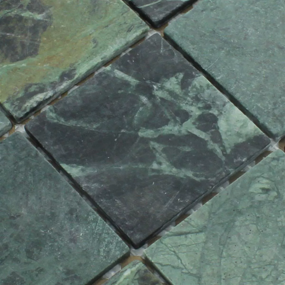 Mosaikkfliser Marmor 98x98x8mm Verde Grønn