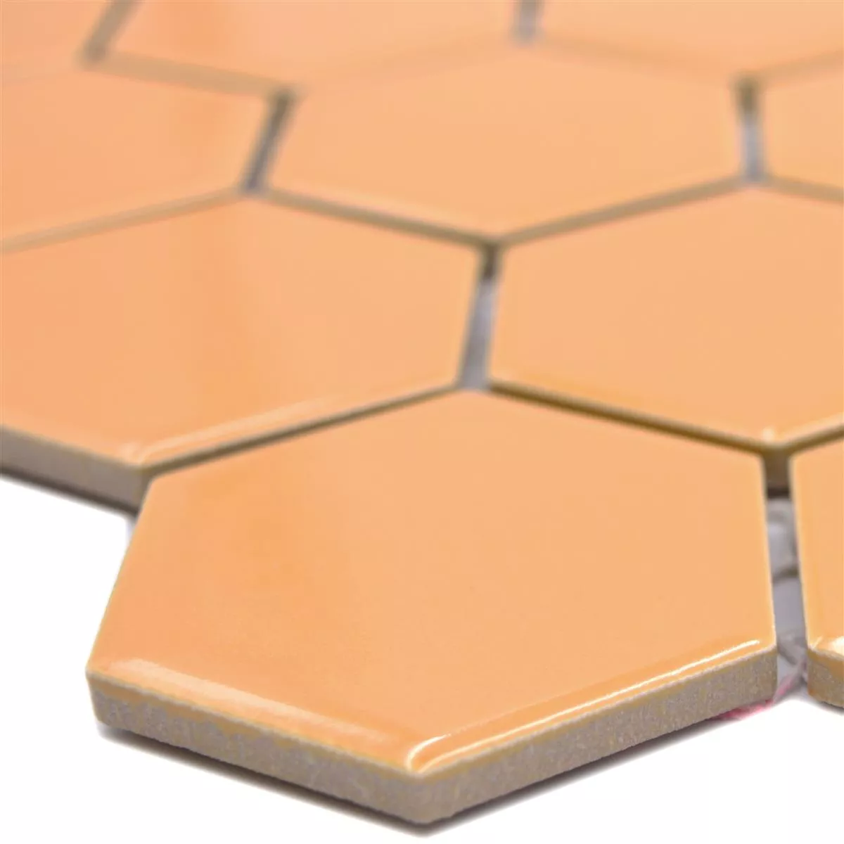 Keramisk Mosaikk Salomon Sekskant Oker Oransje H51 Keramisk Mosaikk Salomon Sekskant Oker Oransje H51