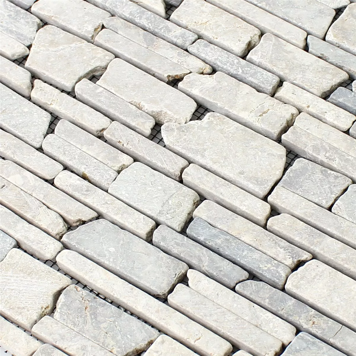 Mønster fra Mosaikkfliser Marmor Brick Uni Grey