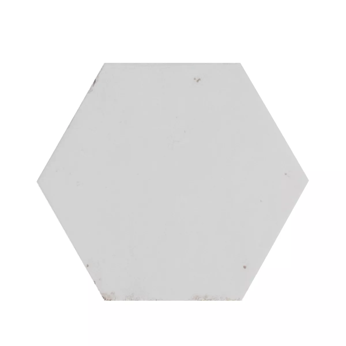 Lorino Hvit Glitrende Sekskant 18,2x21 cm