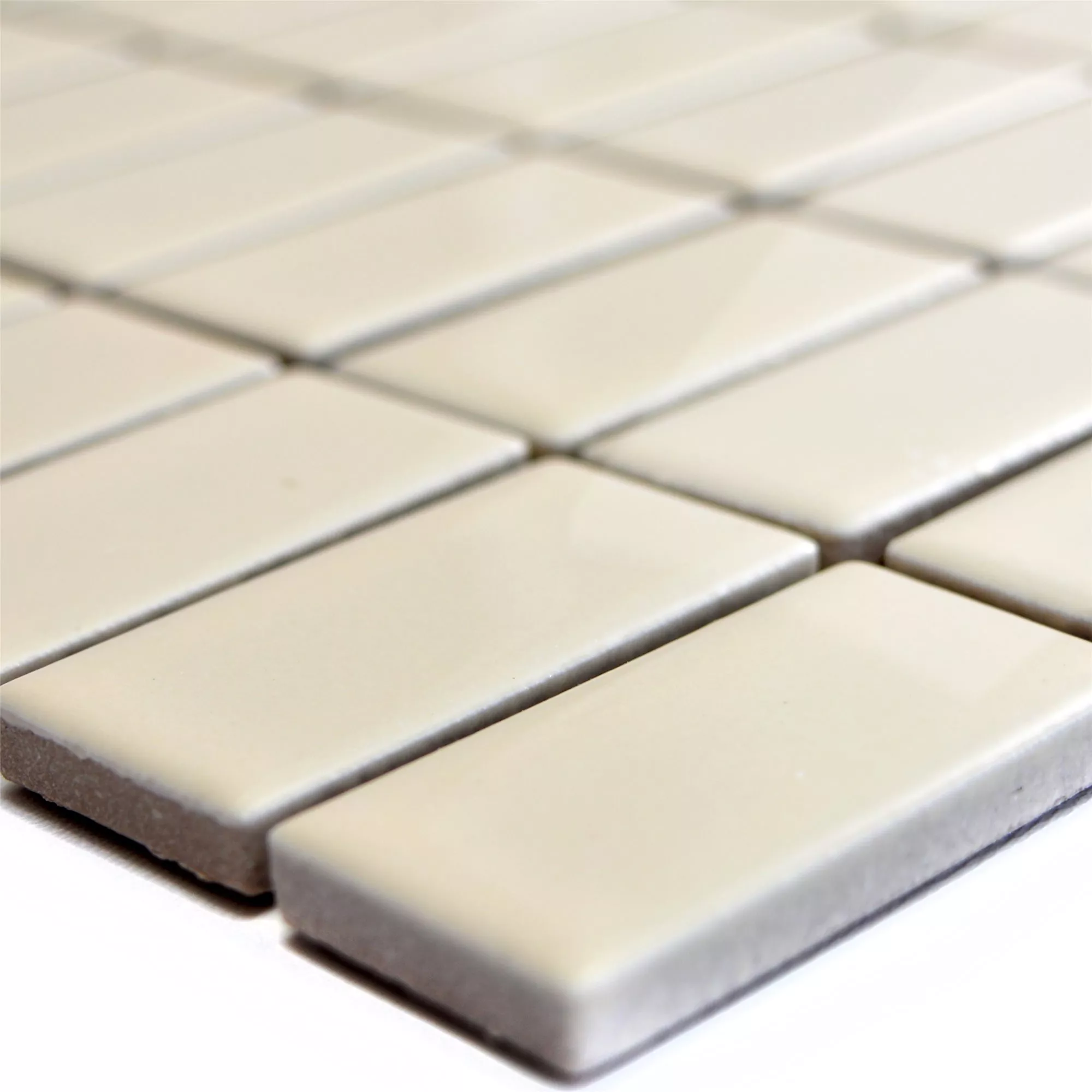 Keramikk Mosaikkfliser Adrian Beige Glitrende Rektangel Keramikk Mosaikkfliser Adrian Beige Glitrende Rektangel