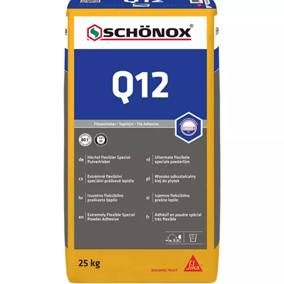 Flislim Schönox Q12 spesialpulverlim 25 kg
