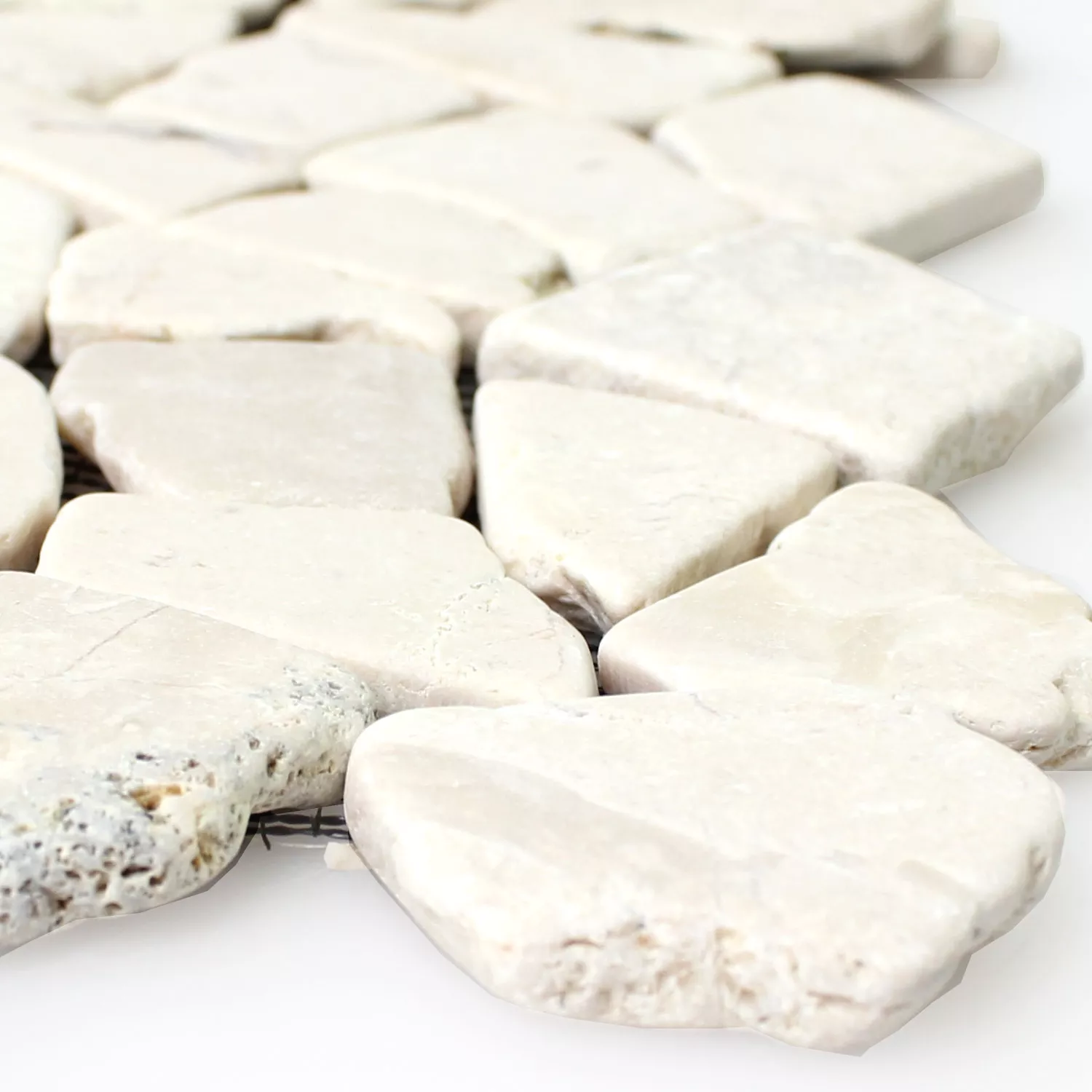 Marmorbrudd Naturstein Mosaikkfliser Solares Biancone Marmorbrudd Naturstein Mosaikkfliser Solares Biancone