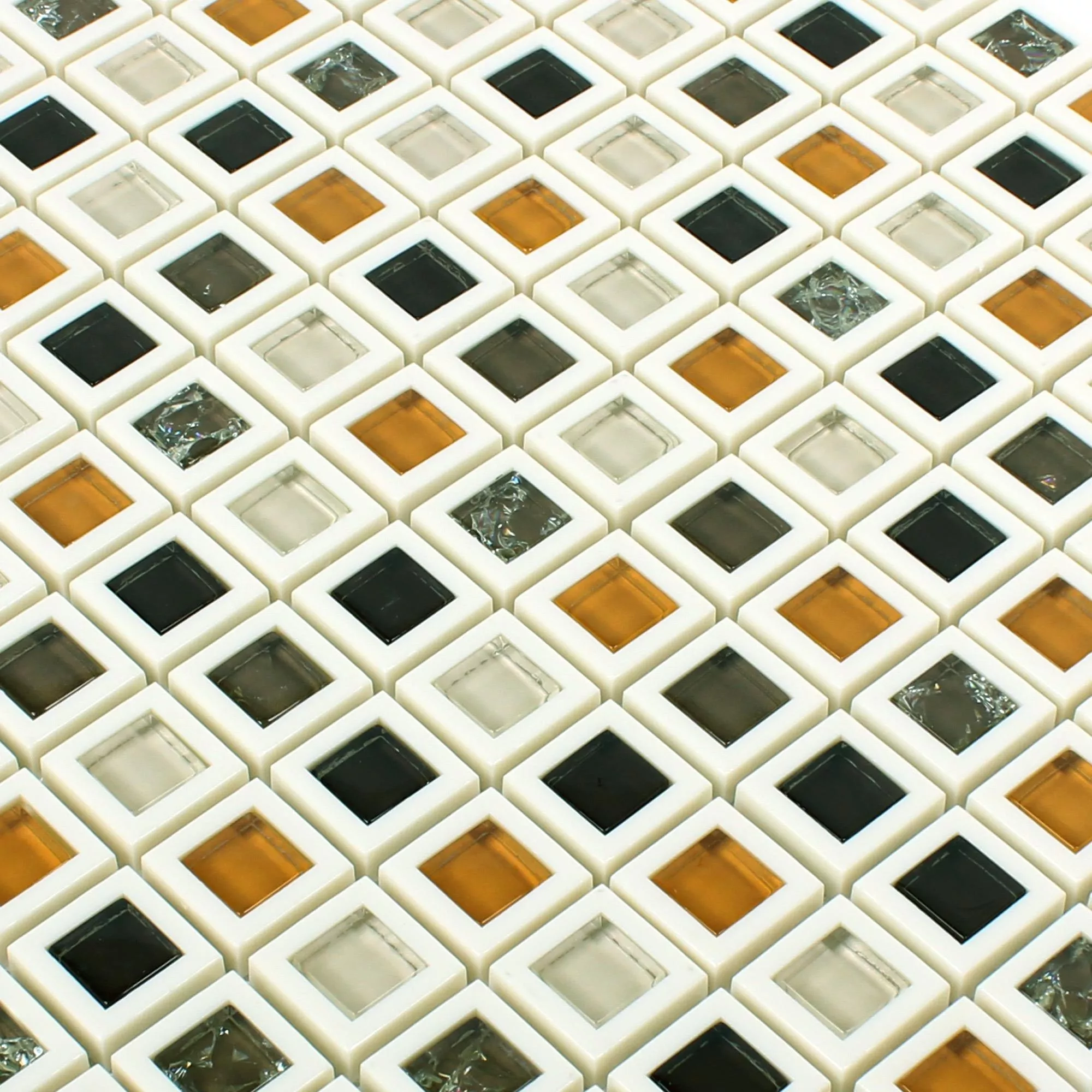 Glass Plast Mosaikk Anatolia Brun