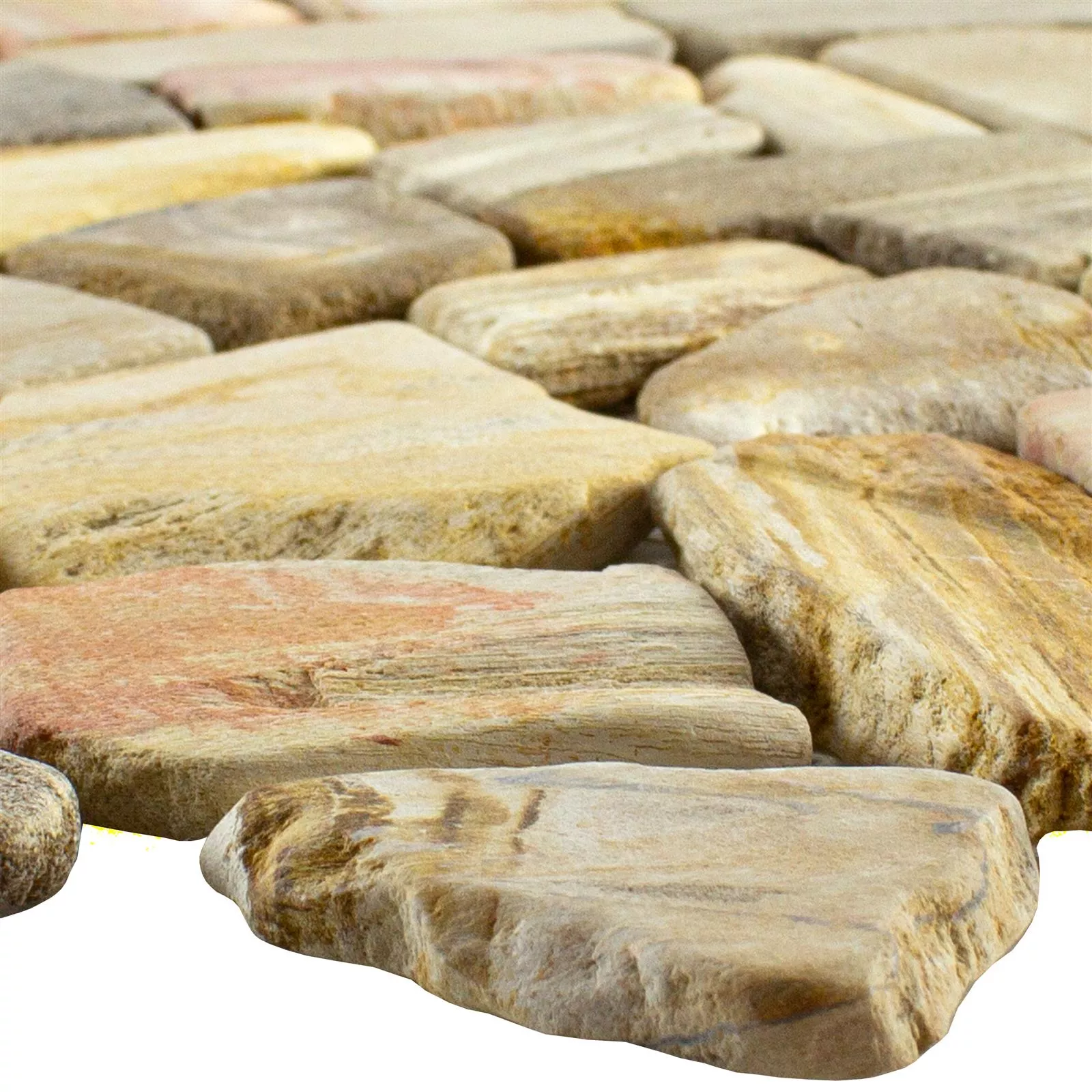 Marmorbrudd Mosaikkfliser Erdenet Brun Beige Marmorbrudd Mosaikkfliser Erdenet Brun Beige