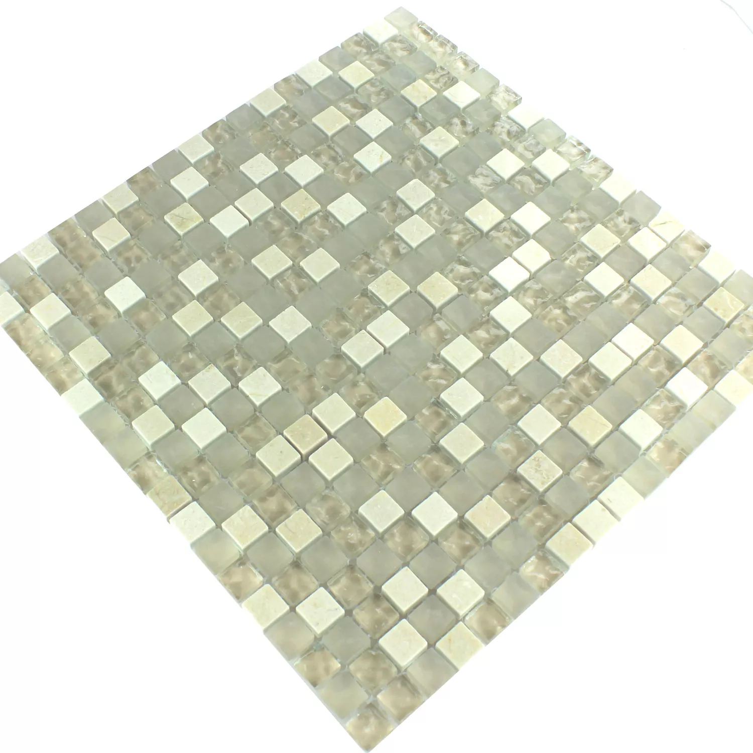 Mosaikkfliser Glass Marmor Barbuda Krem