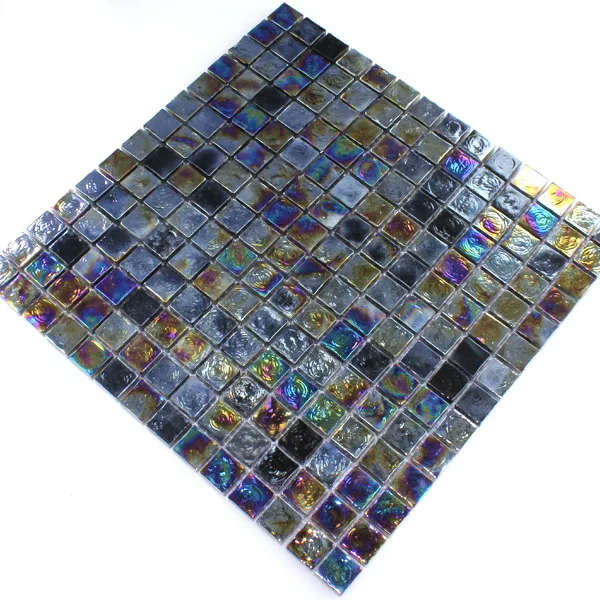 Mosaikkfliser Glass Effekt Petrol Black