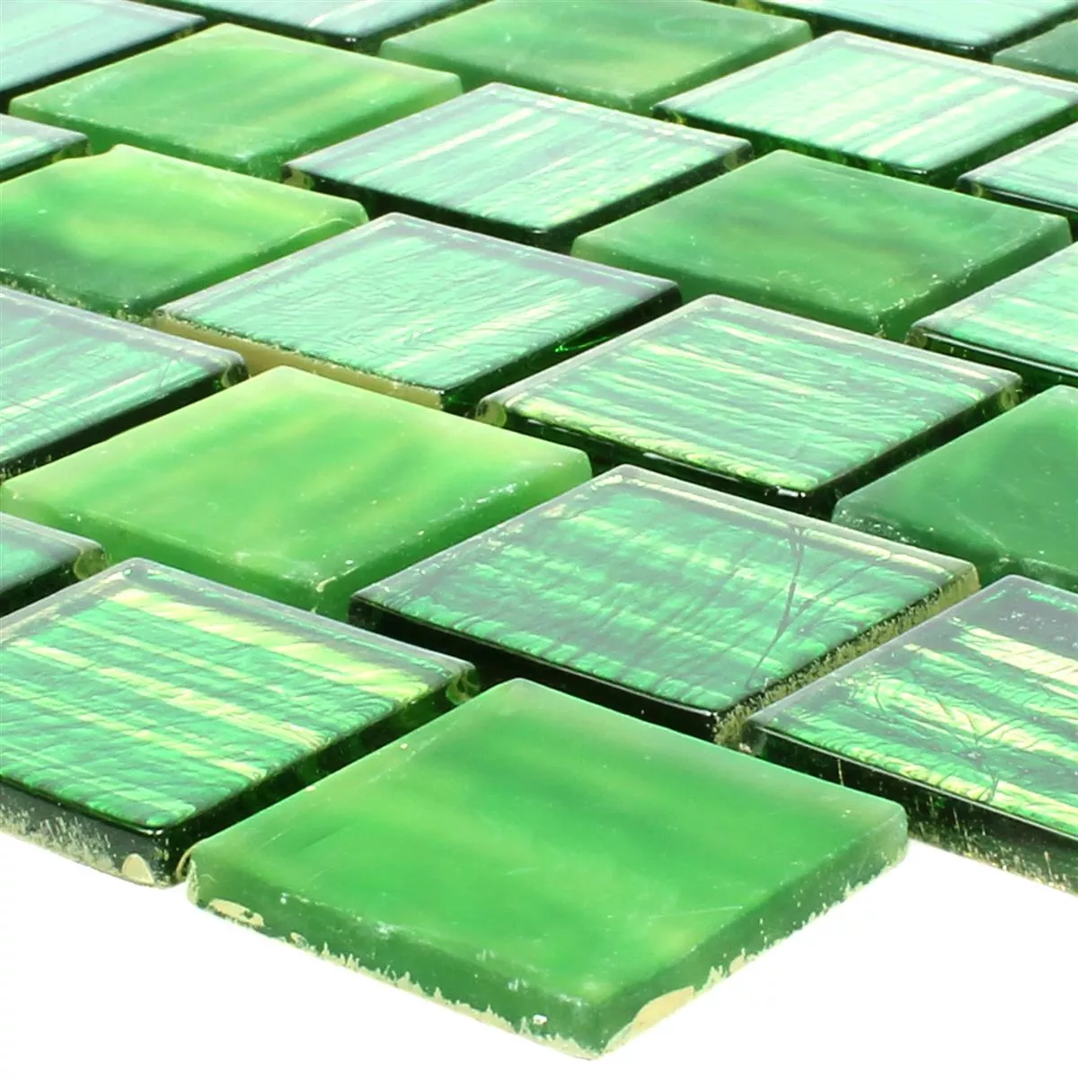 Glass Mosaikk Fliser Lanzarote Grønn Smal