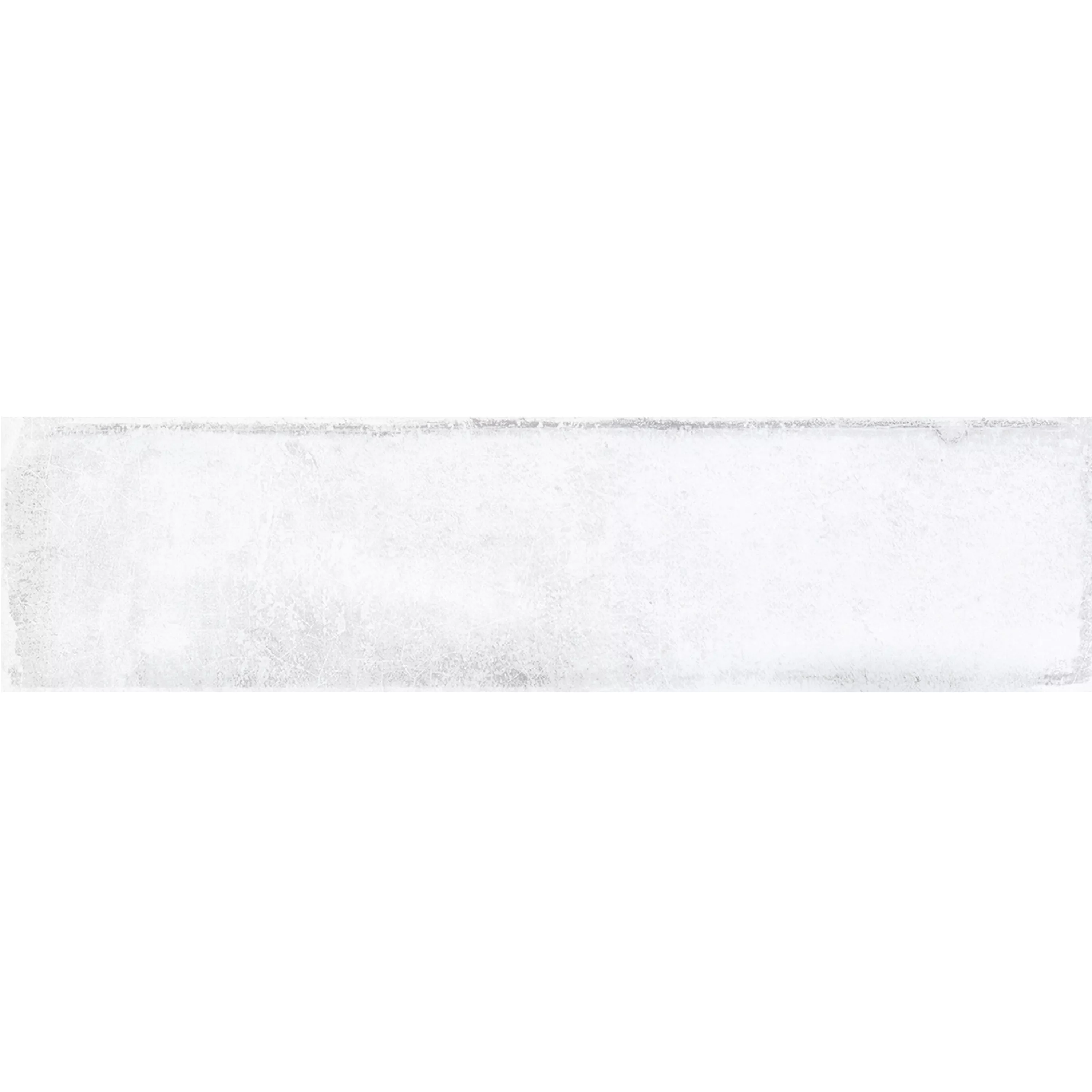 Veggfliser Maestro Bølgete Glitrende Hvit 7,5x30cm