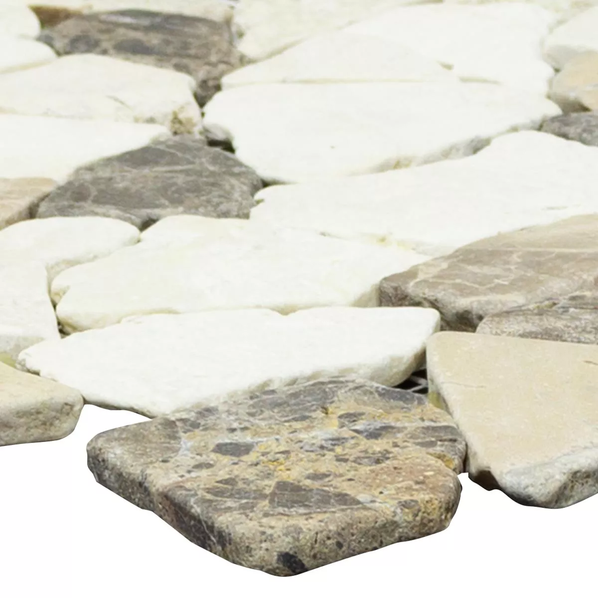 Marmorbrudd Mosaikkfliser Dolcevista Brun Hvit Marmorbrudd Mosaikkfliser Dolcevista Brun Hvit