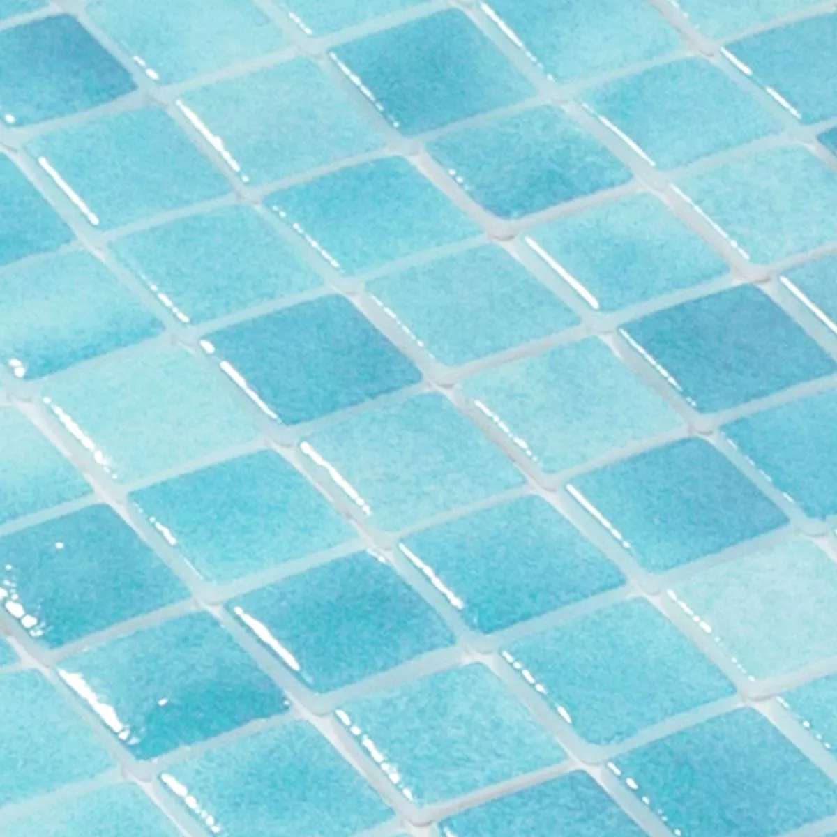 Glass Svømmebasseng Mosaikk Lagoona Lyse Blå
