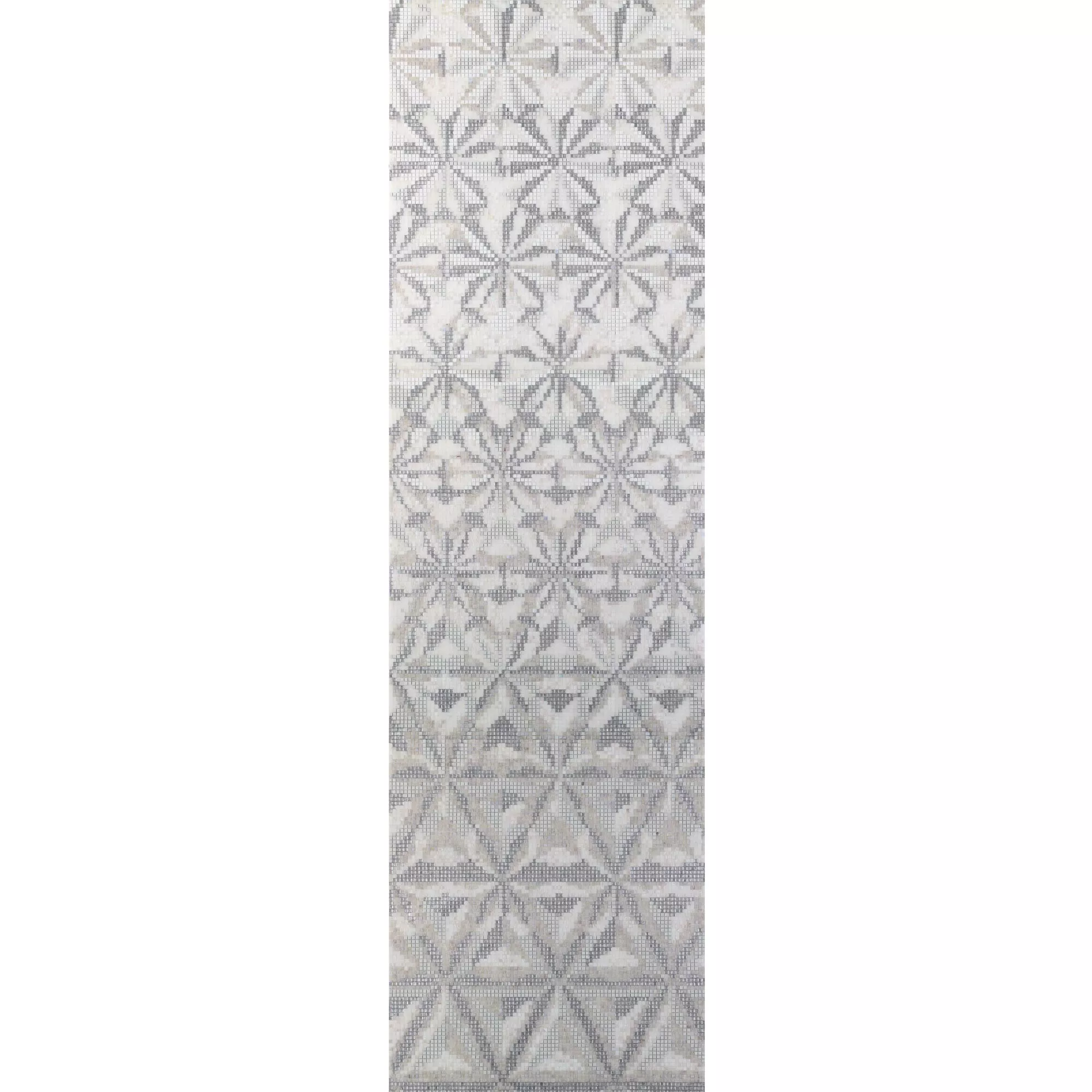 Glass Mosaikk Bilde Magicflower White 130x240cm