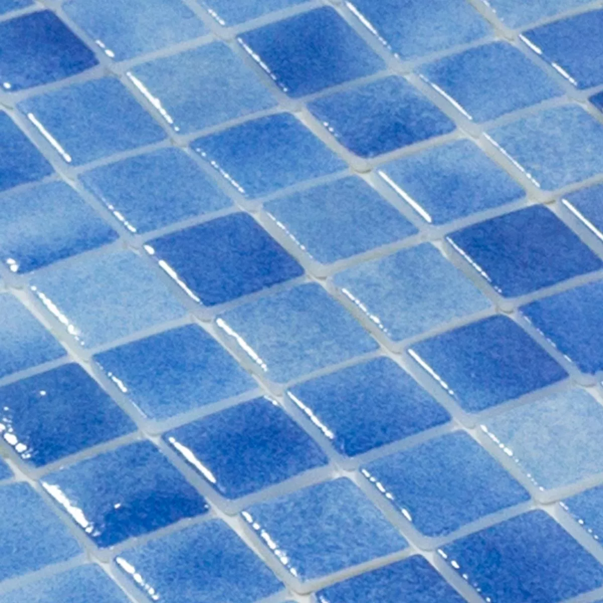 Glass Svømmebasseng Mosaikk Lagoona Blå