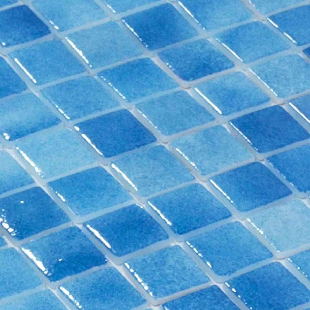 Glass Svømmebasseng Mosaikk Lagoona Havblått