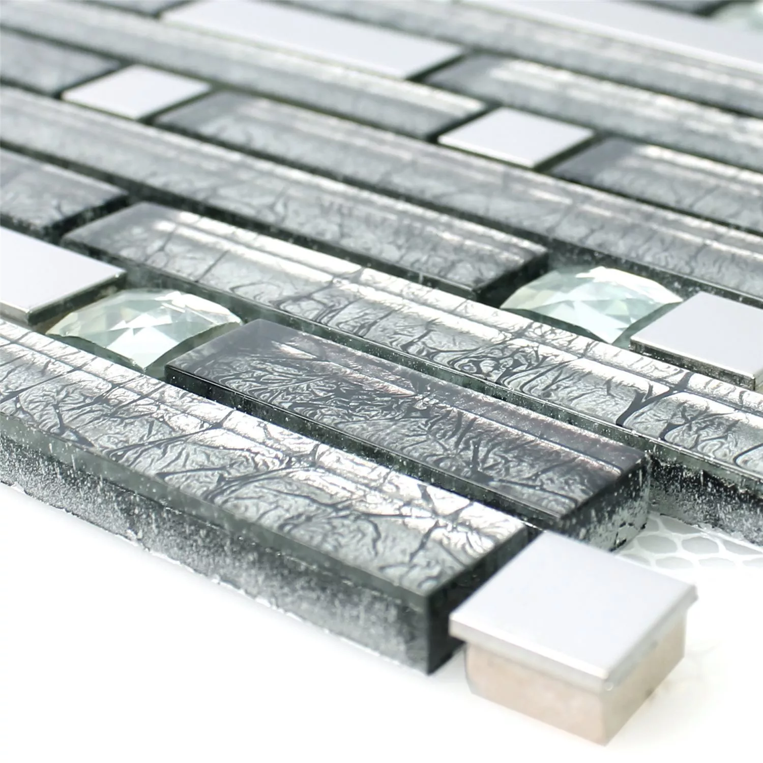 Mosaikkfliser Daphne Sølv Diamant Mosaikkfliser Daphne Sølv Diamant