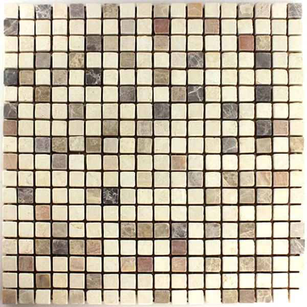 Mønster fra Mosaikkfliser Marmor Beige Mix 