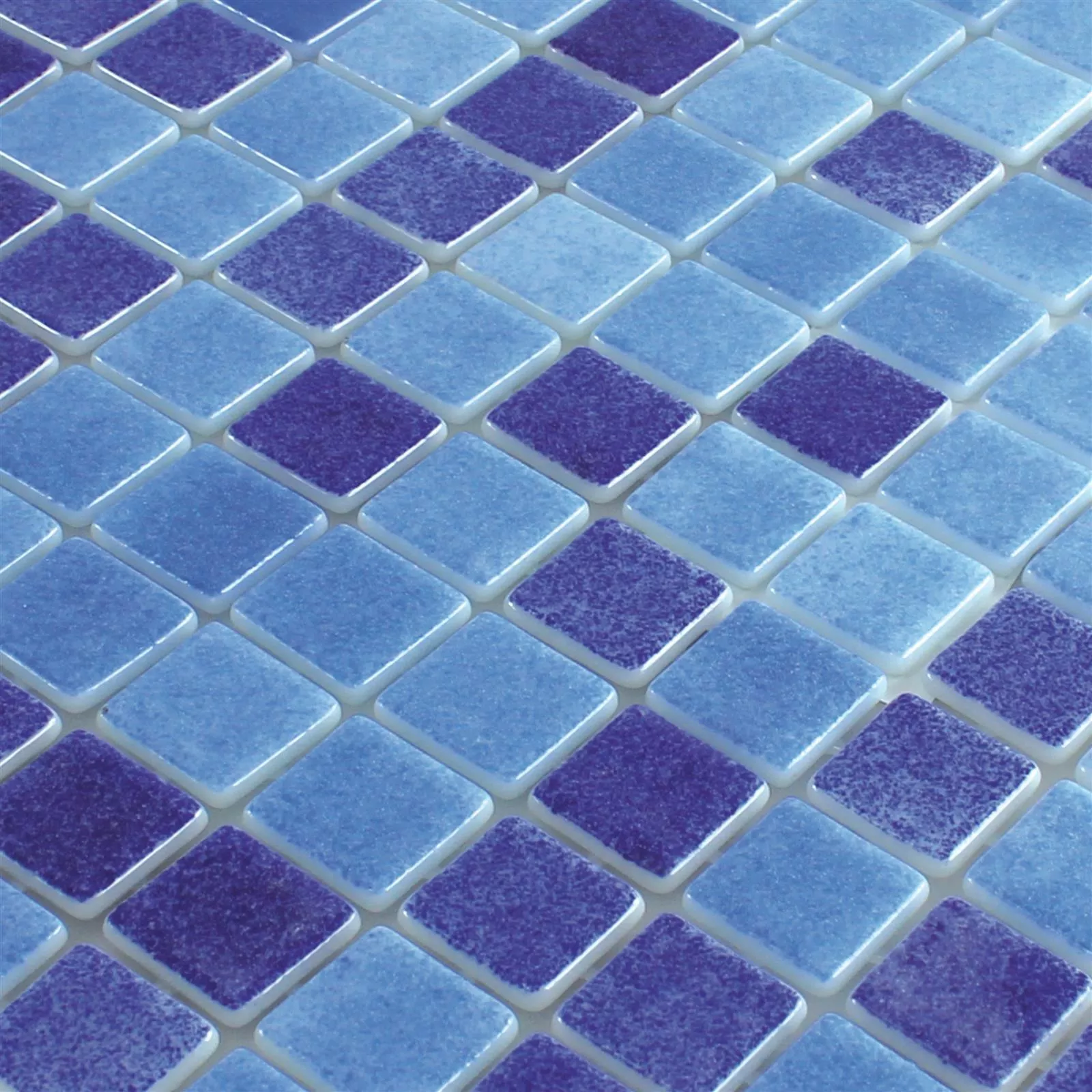 Glass Svømmebasseng Mosaikk Antonio Blå Mix