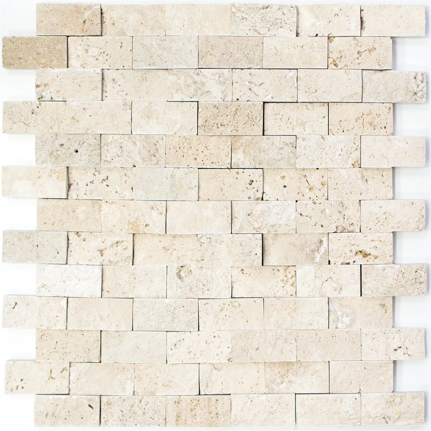 Mønster fra Mosaikkfliser Travertin Barga Beige 3D