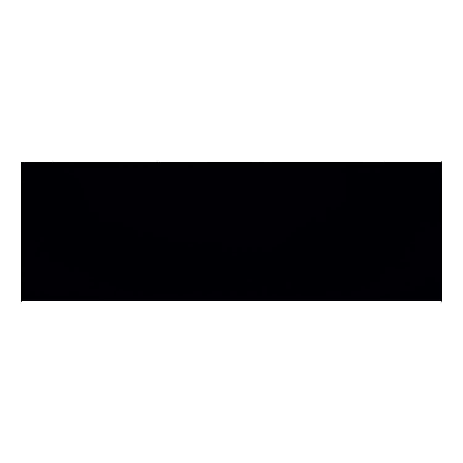 Metro flis Svart Frostet 10x30 cm Uten Fasett Candy Negro