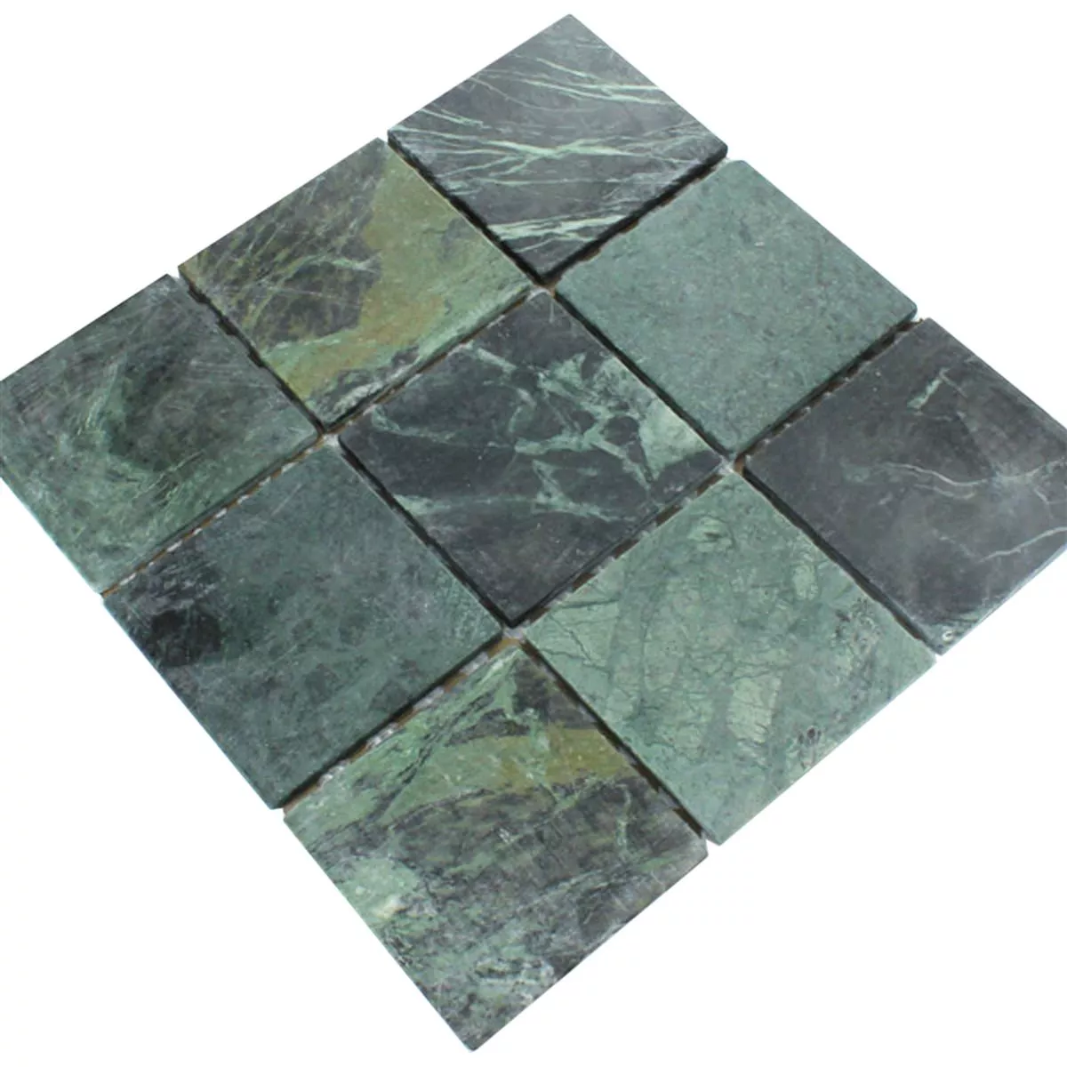 Mosaikkfliser Marmor 98x98x8mm Verde Grønn