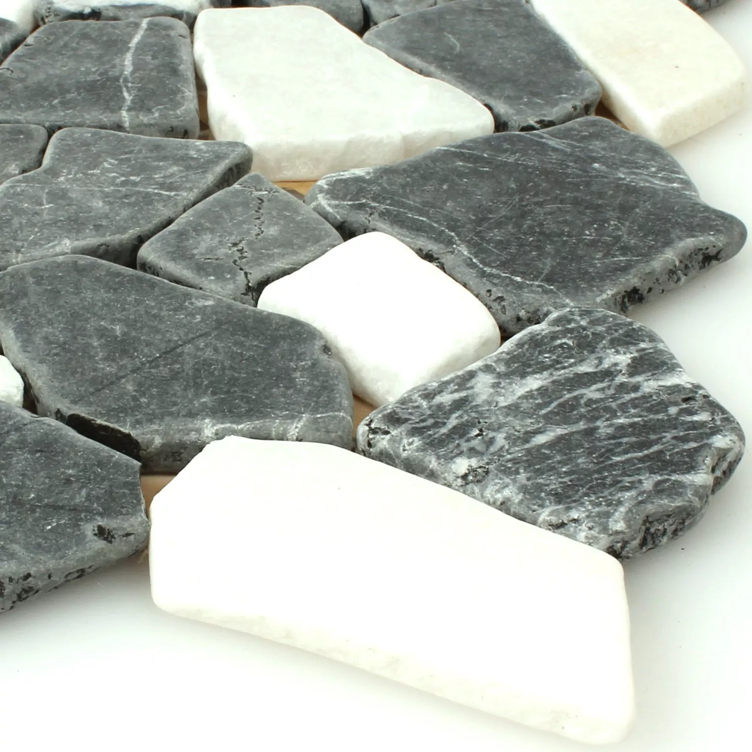 Marmorbrudd Naturstein Mosaikkfliser Solares Verde Botticino Marmorbrudd Naturstein Mosaikkfliser Solares Verde Botticino