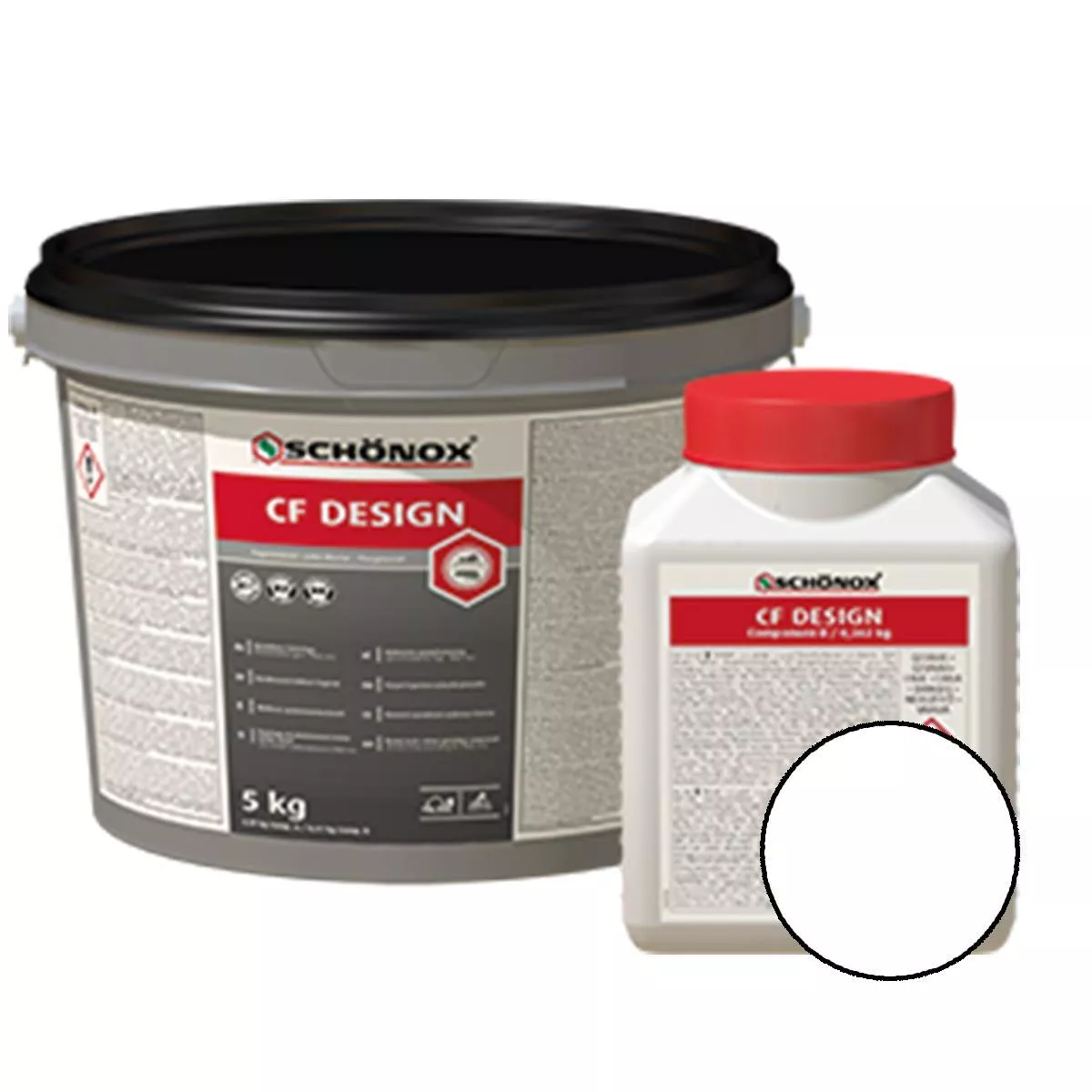 Fugemasse Schönox CF Design Epoxy Resin Colorfuge Hvit 5 kg