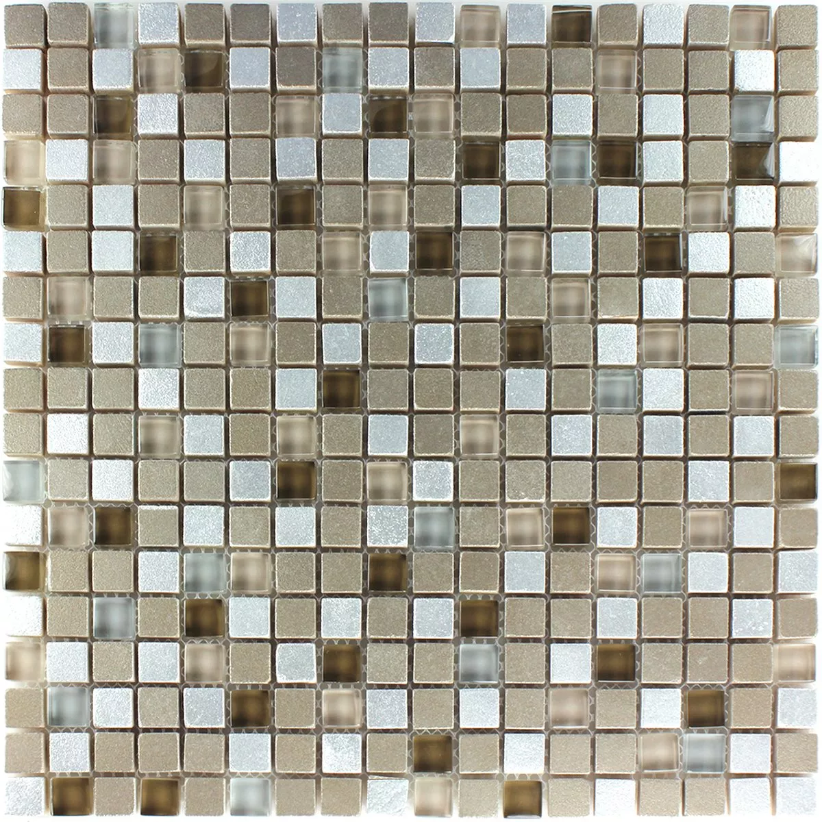 Mosaikkfliser Glass Naturstein Coffee Mix