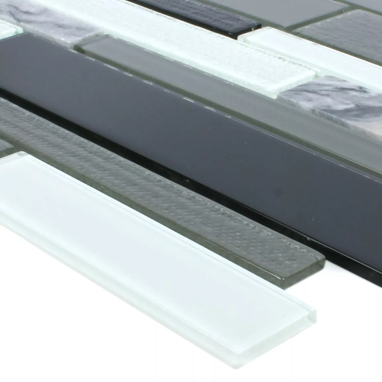 Mosaikkfliser Glass Naturstein Kalamos Svart Hvit Mosaikkfliser Glass Naturstein Kalamos Svart Hvit