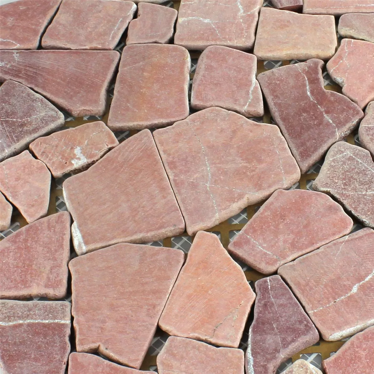 Mosaikkfliser Marmorbrudd Rosso Palermo