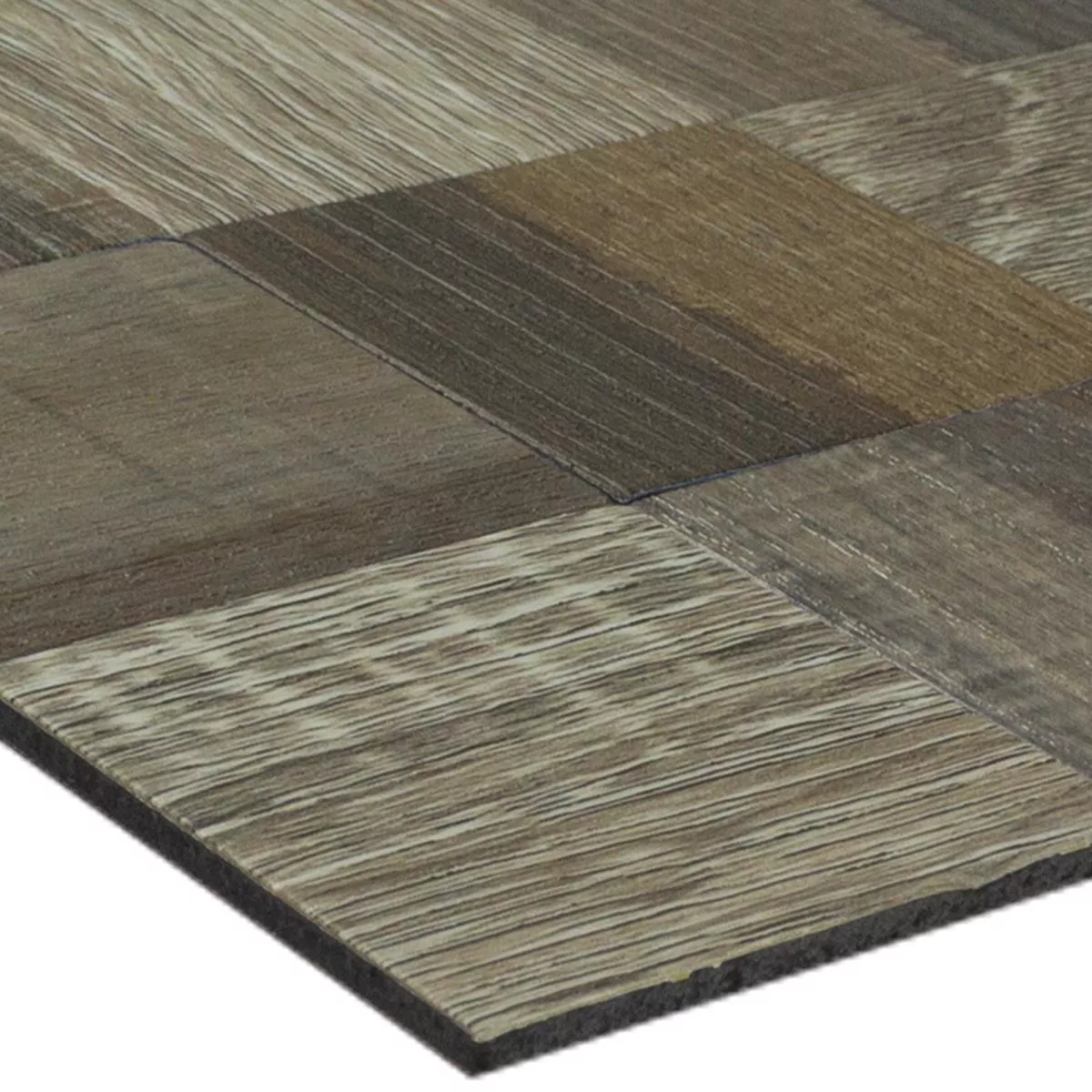 Metall Mosaikkfliser Selvklebende Tre Utseende Skypia Brun Beige