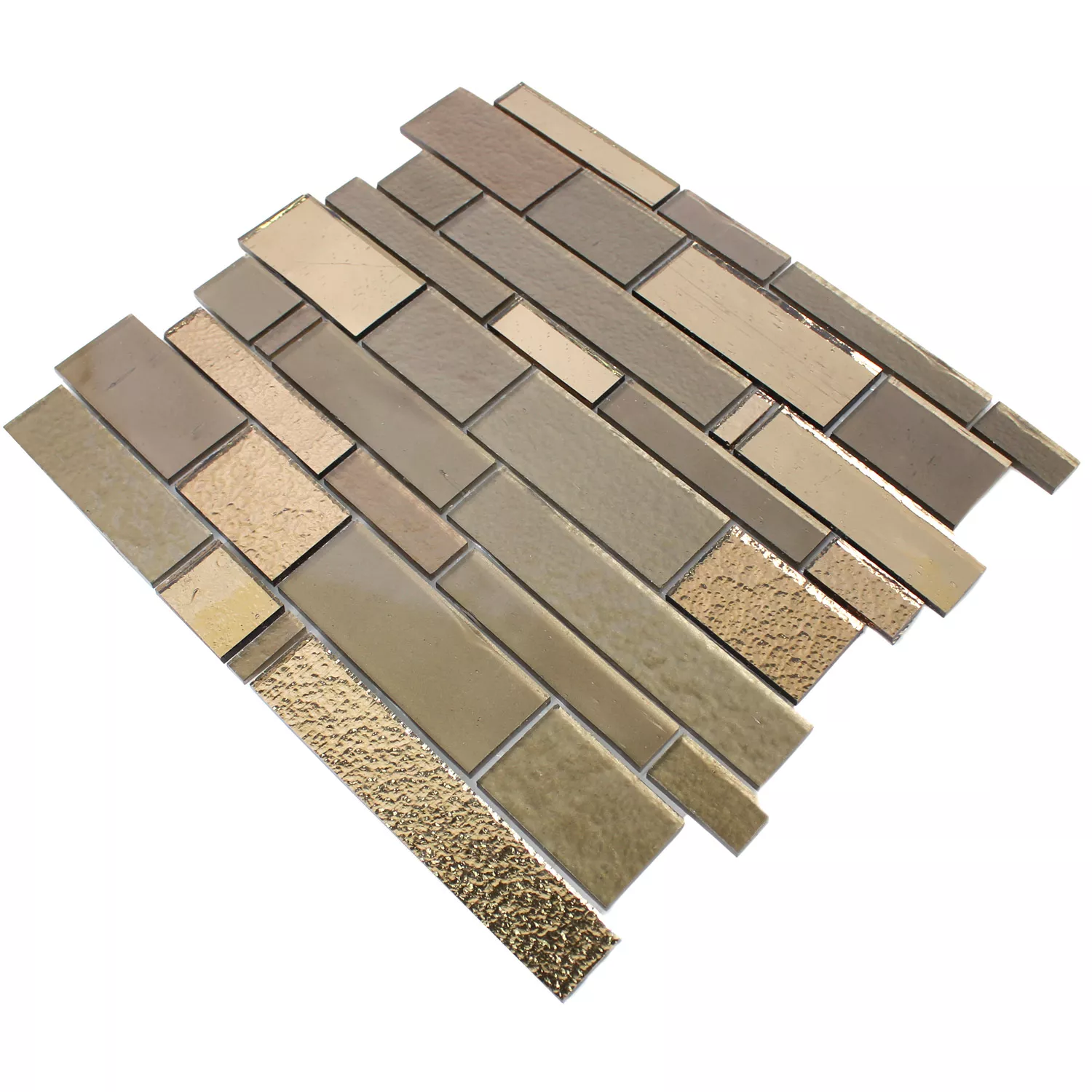 Mosaikkfliser Trend-Vi Glass Metropolis Bronzit