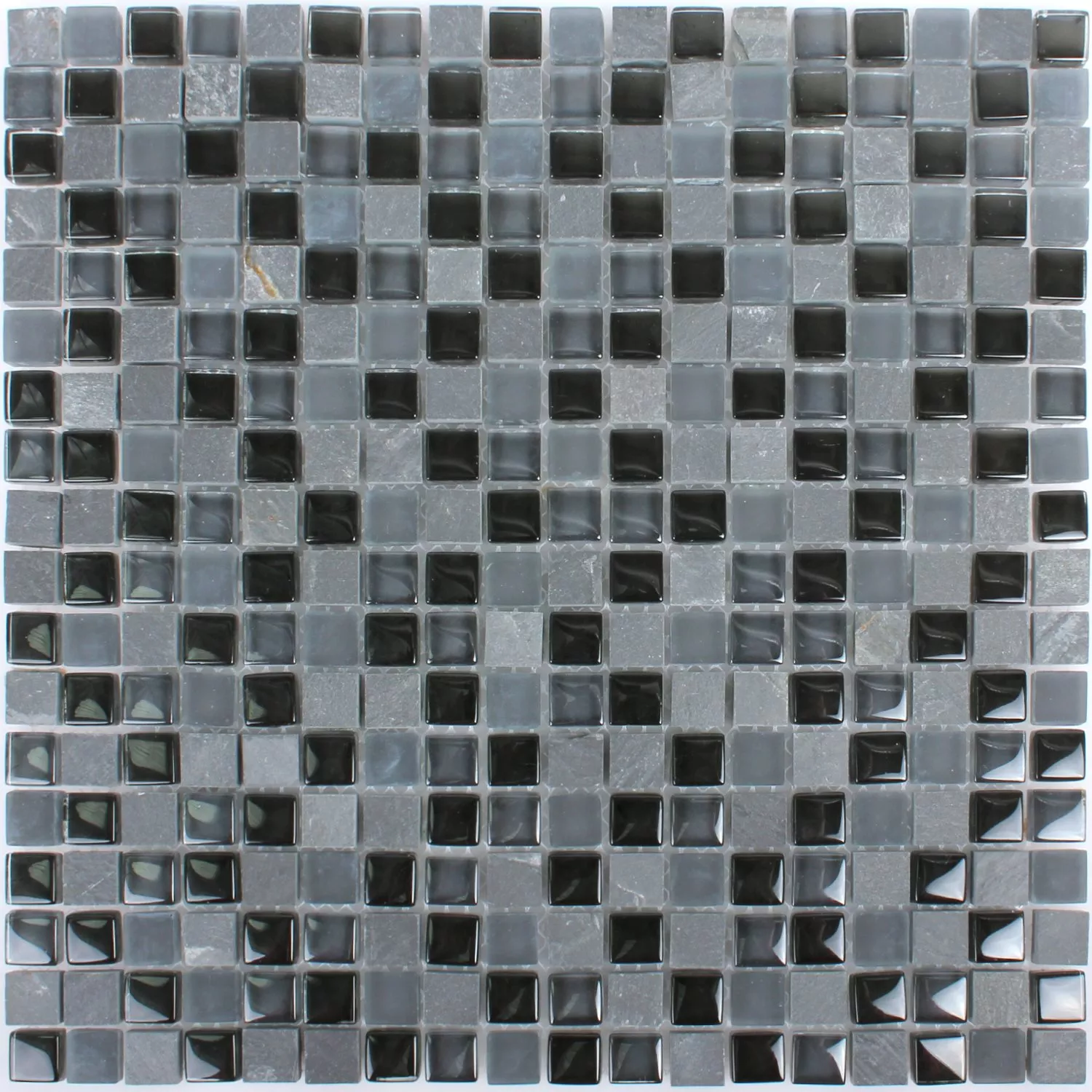 Mosaikkfliser Marmor Java Glassblanding Apollo Svart 15