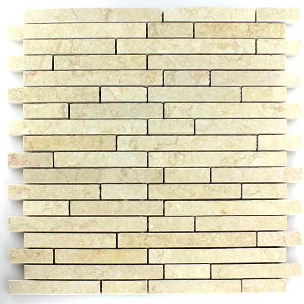 Mosaikkfliser Marmor Lys Beige Polert