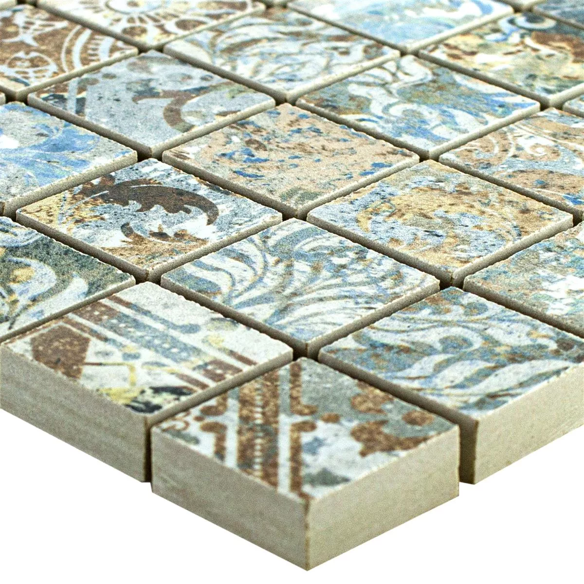 Keramisk Mosaikk Fliser Patchwork Farget 25x25mm Keramisk Mosaikk Fliser Patchwork Farget 25x25mm