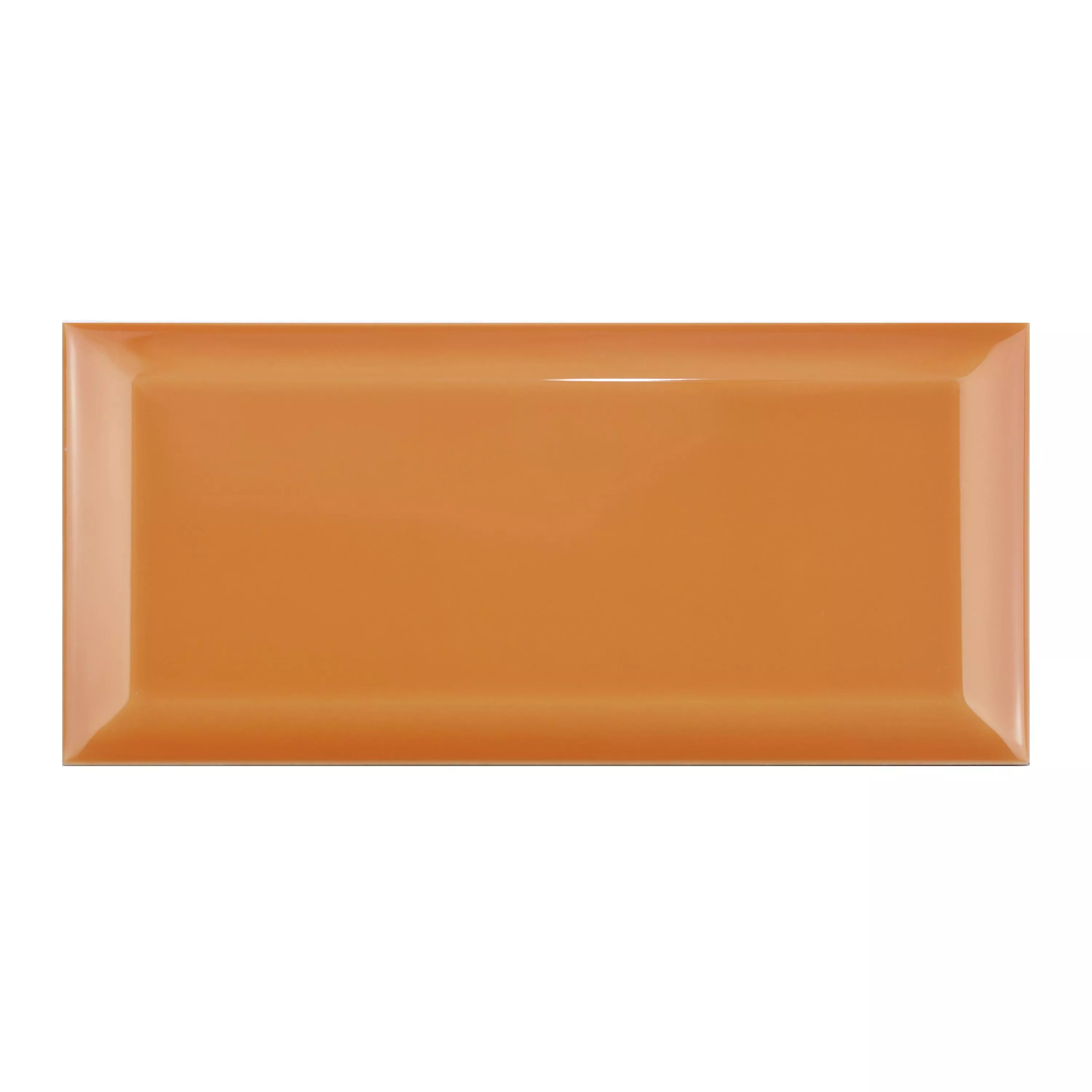 Metro Veggfliser Brasilia Fasett 7,5x15x0,7cm Naranja Metro Veggfliser Brasilia Fasett 7,5x15x0,7cm Naranja