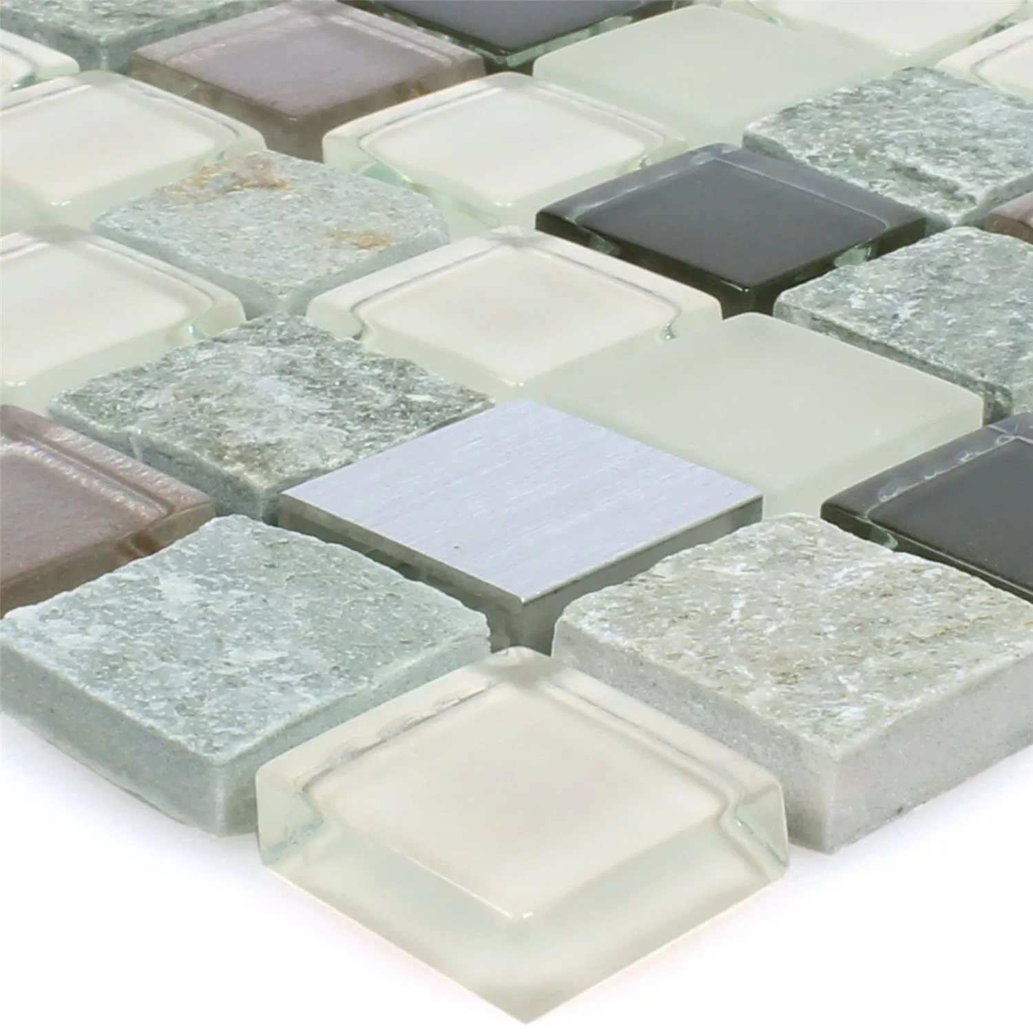 Mosaikkfliser Naturstein Glass Metall Mix Altona