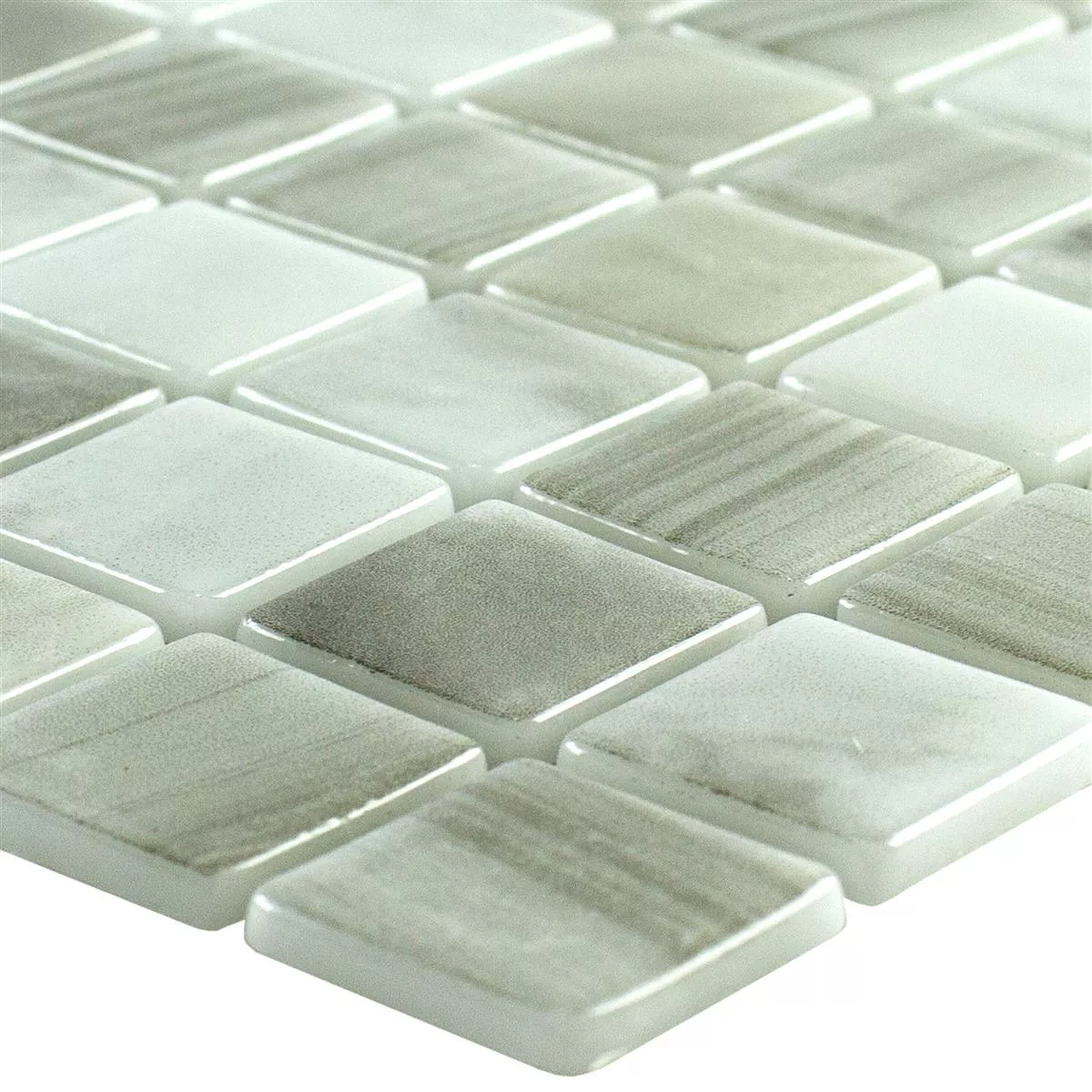 Svømmebassengmosaikk I Glass Baltic Beige 25x25mm Svømmebassengmosaikk I Glass Baltic Beige 25x25mm