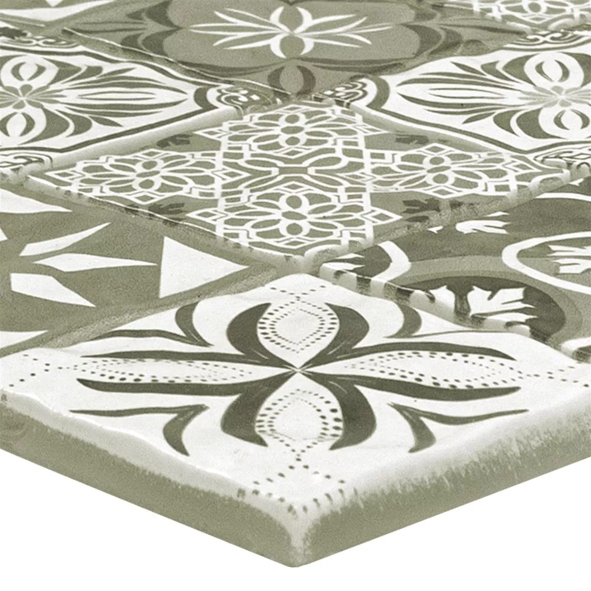 Glass Mosaikk Fliser Magnolia Ornament Lysebrun Glass Mosaikk Fliser Magnolia Ornament Lysebrun