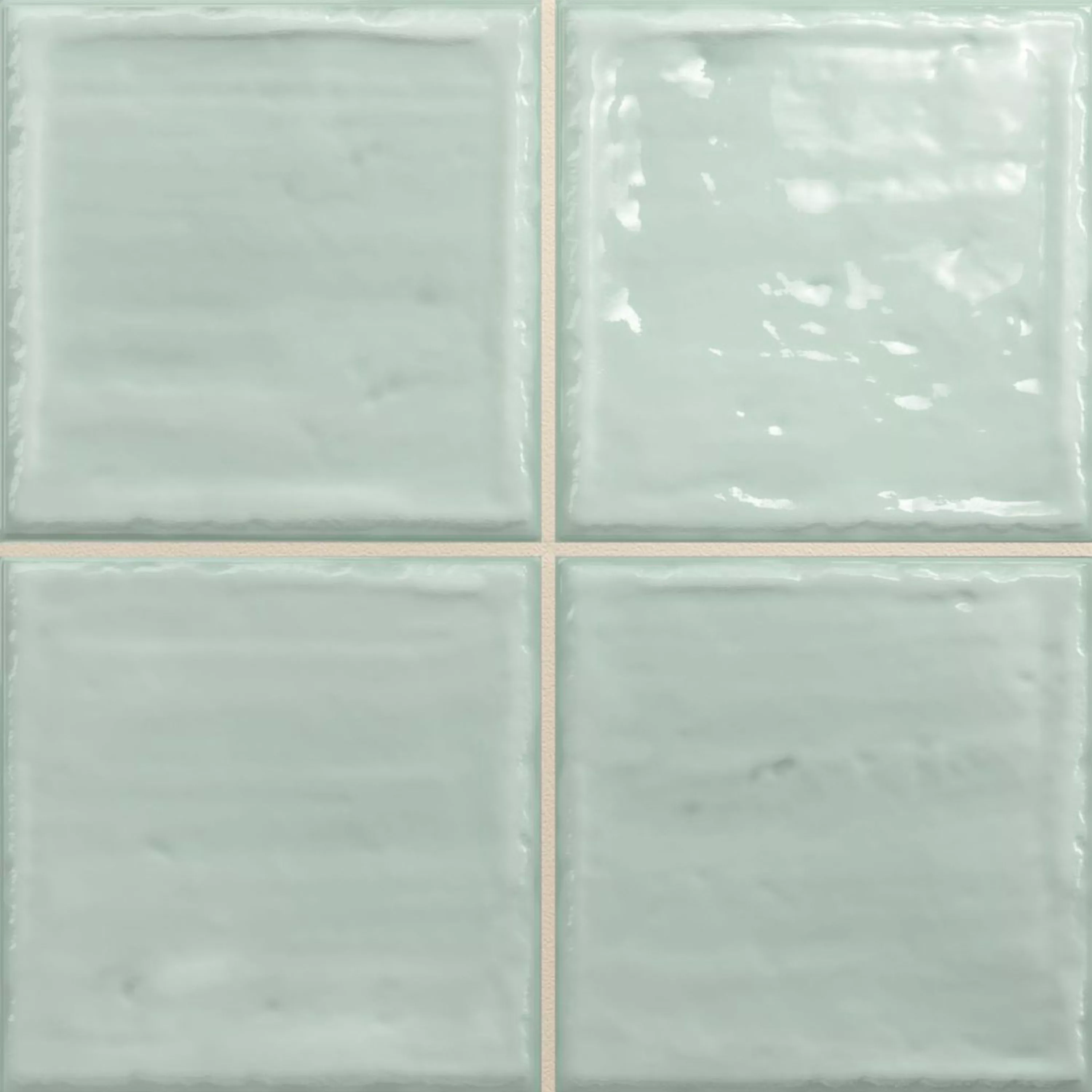 Veggfliser Verbania Glitrende Bølgete Turkis 20x20cm Veggfliser Verbania Glitrende Bølgete Turkis 20x20cm