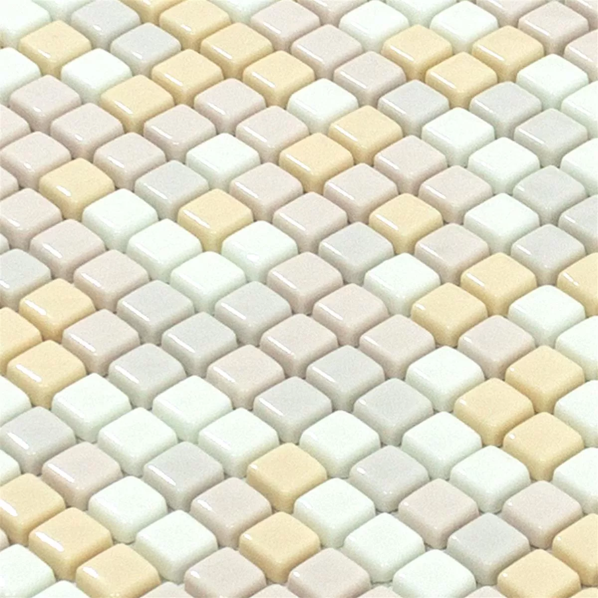 Glass Mosaikk Fliser Delight Krem Mix