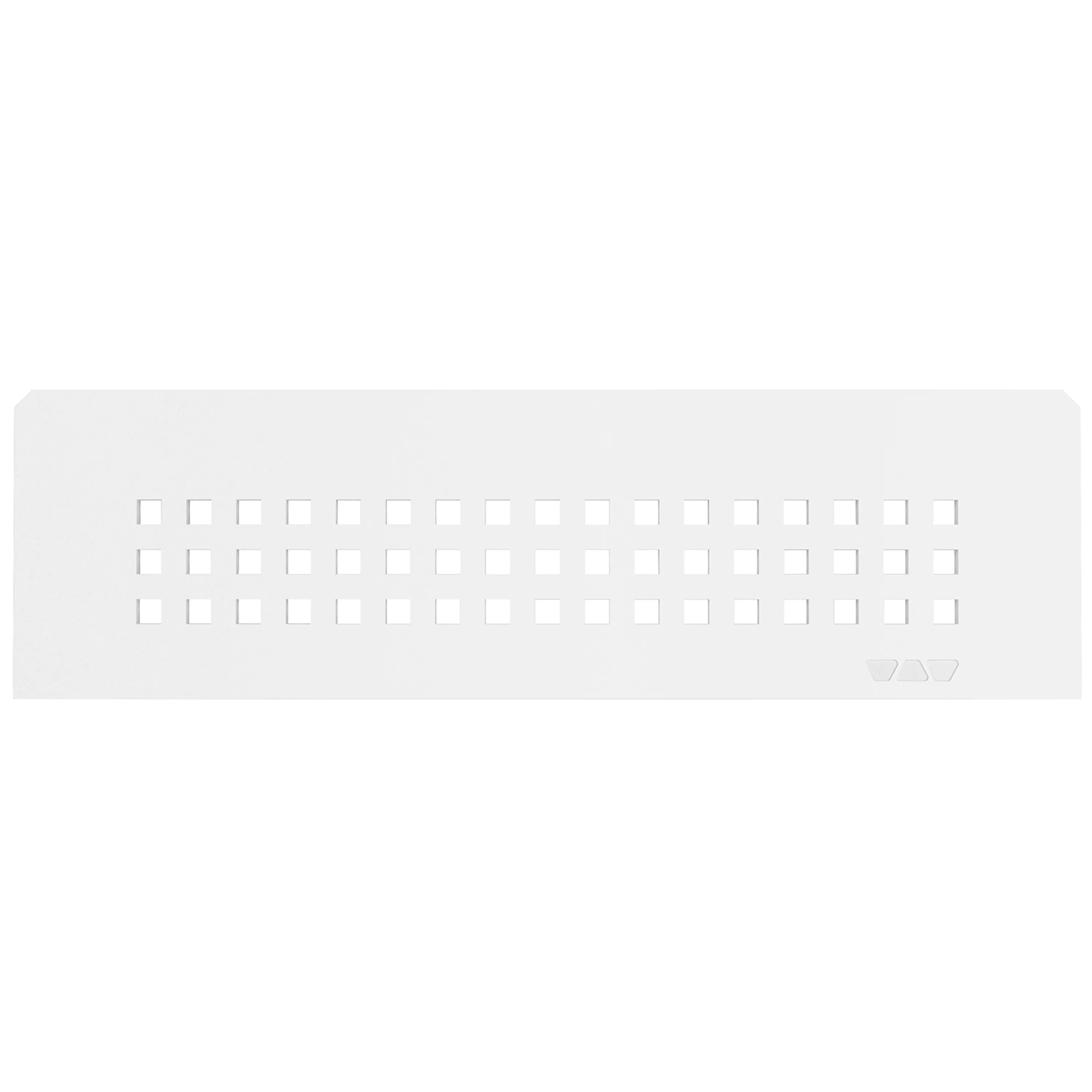 Nisjevegghylle Schlüter rektangulær 30x8,7 cm firkantet hvit