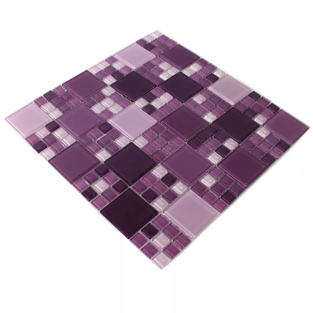 Glass Mosaikk Fliser Purple Mix