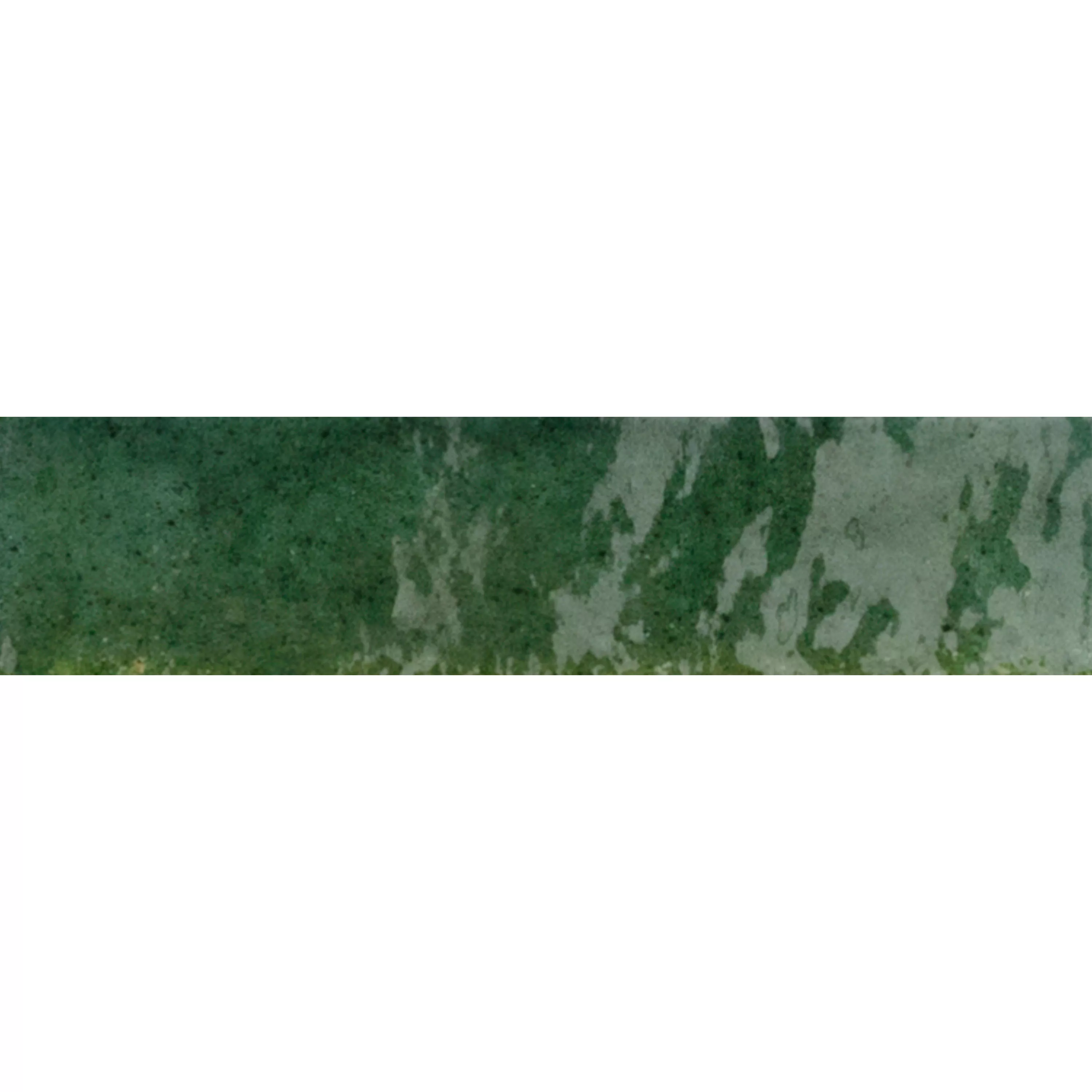 Veggfliser Laguna Glitrende Bølgete Grønn 6x24cm