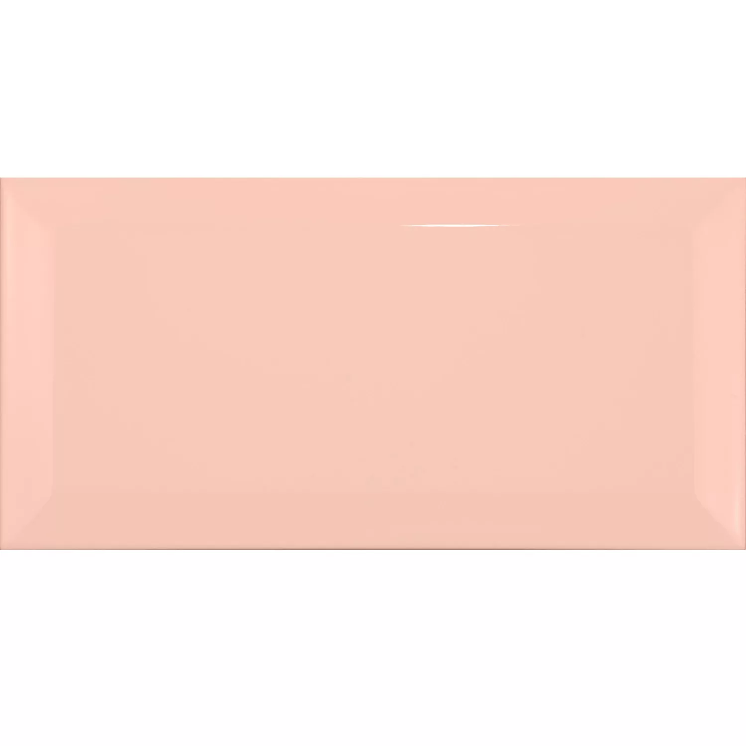 Metro flis Oransje Glitrende 7,5x15 cm Fasett Pitcox Salmon