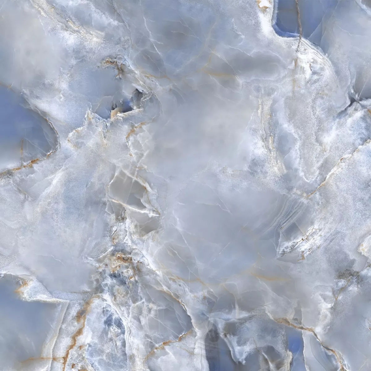 New York Blå Polert 60x60 cm