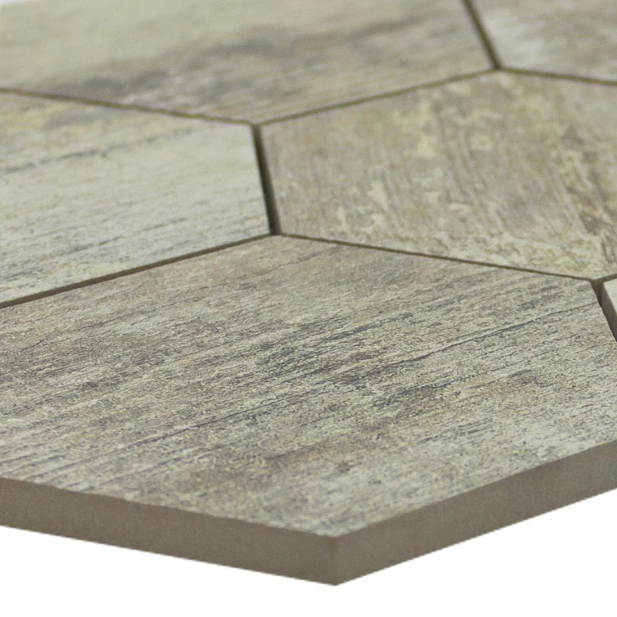 Porselens Steintøy Mosaikkfliser Sekskant Straubing Beige