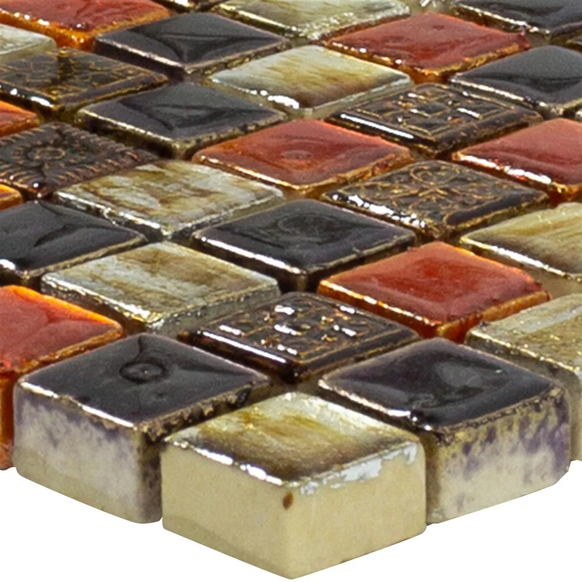 Naturstein Mosaikkfliser Toskana Rød Kobber Mix Naturstein Mosaikkfliser Toskana Rød Kobber Mix