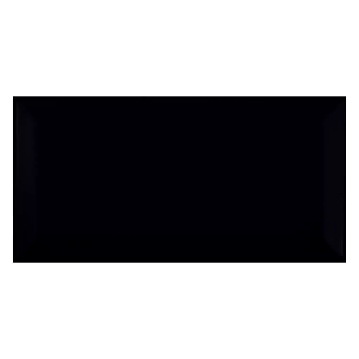 Metro flis Svart Frostet 10x20 cm Fasett Jasper Negro